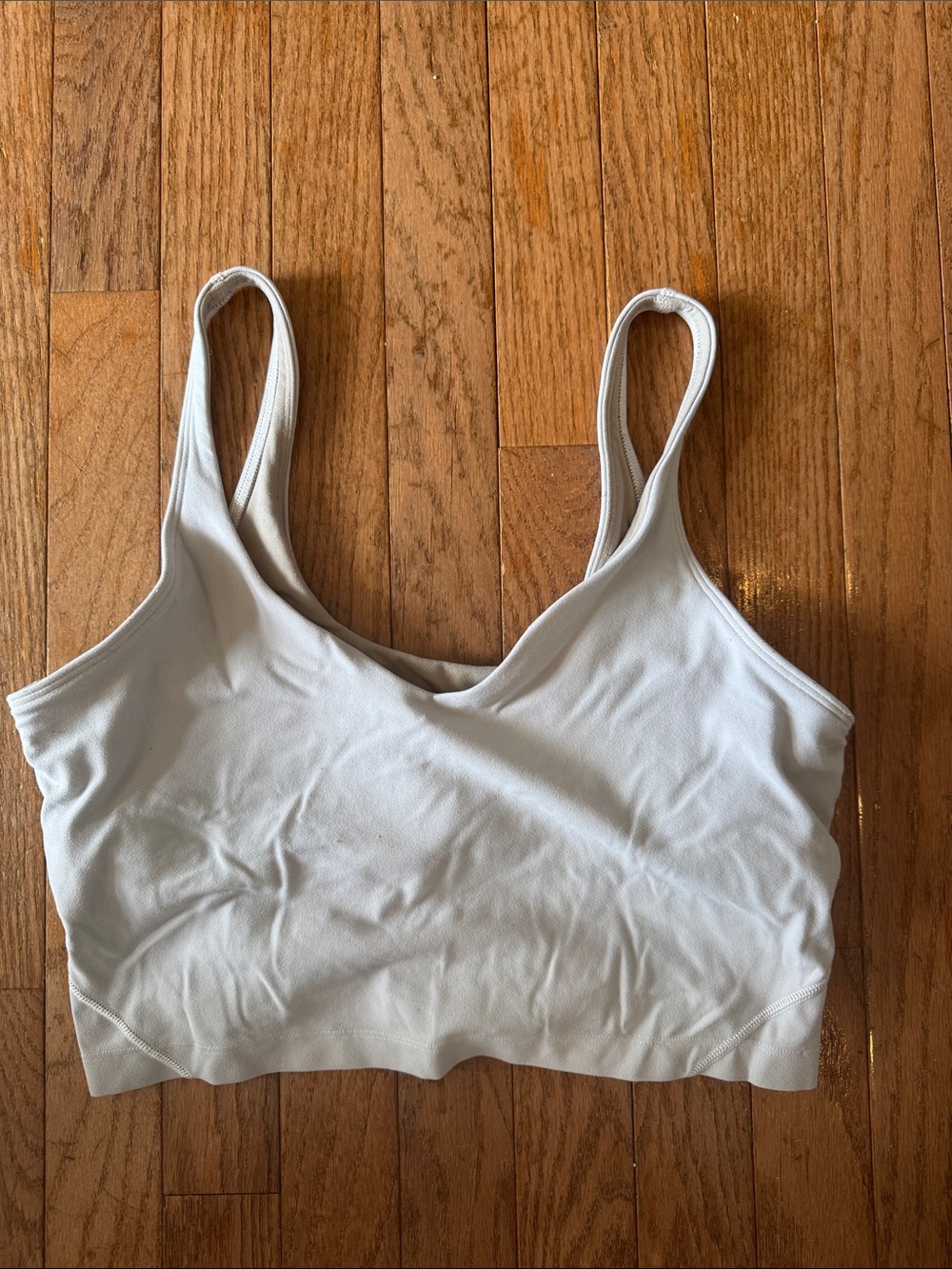 lululemon athletica Light Gray Seamless Sports Bralette